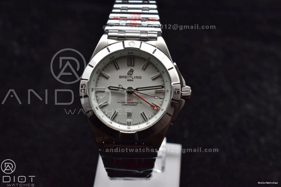 Factory 532 Chronomat Best Automatic BLS On Edition 1:1 A 40mm Breitling GMT White SS Bracelet Dial HighPerformance 0320